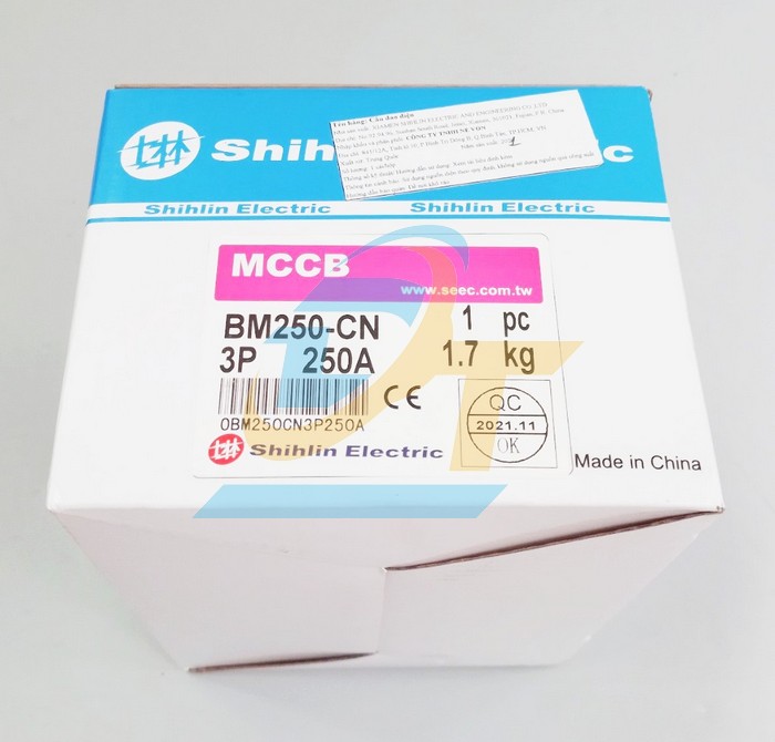 Cầu dao điện MCCB (khối) Shihlin BM250-CN 3P 250A 22kA  Shihlin | Giá rẻ nhất - Công Ty TNHH Thương Mại Dịch Vụ Đạt Tâm