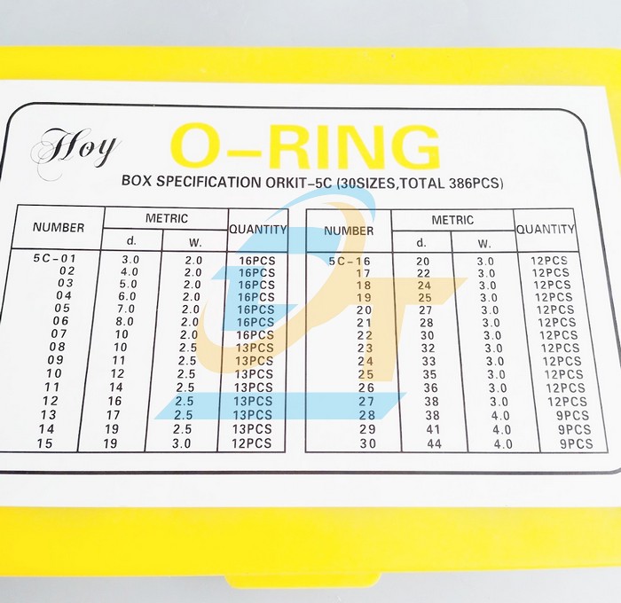 Hộp O-Ring Kit NBR 30 size Type-C  China | Giá rẻ nhất - Công Ty TNHH Thương Mại Dịch Vụ Đạt Tâm