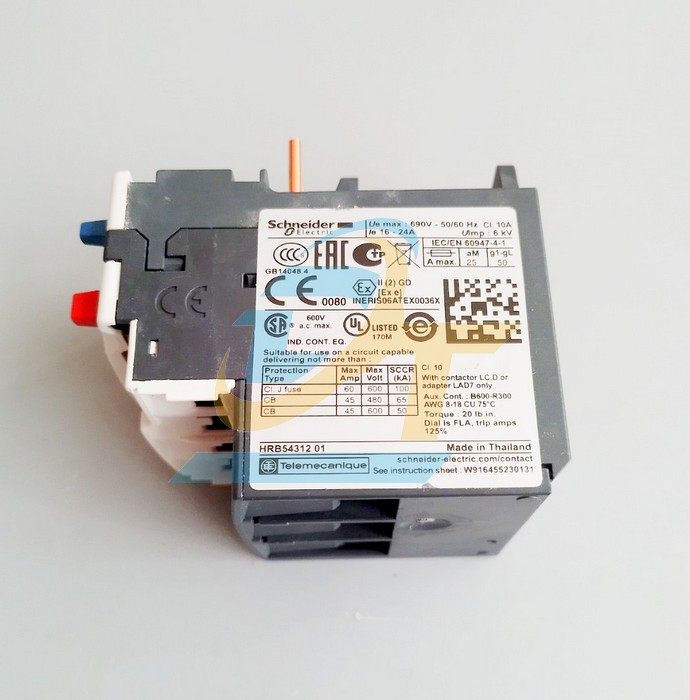 Relay nhiệt 16-24A Schneider LRD22 LRD22 SCHNEIDER | Giá rẻ nhất - Công Ty TNHH Thương Mại Dịch Vụ Đạt Tâm