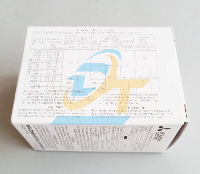 Relay nhiệt 9-13A Mitsubishi TH-T18 11A  MITSUBISHI | Giá rẻ nhất - Công Ty TNHH Thương Mại Dịch Vụ Đạt Tâm