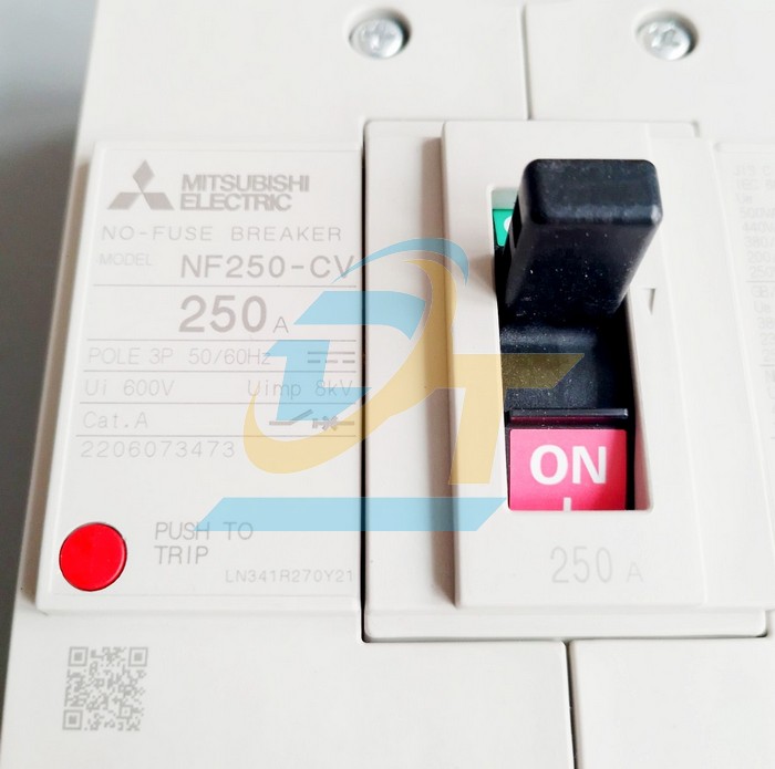 Cầu dao điện MCCB (khối) Mitsubishi NF250-CV 3P 250A 25kA  MITSUBISHI | Giá rẻ nhất - Công Ty TNHH Thương Mại Dịch Vụ Đạt Tâm
