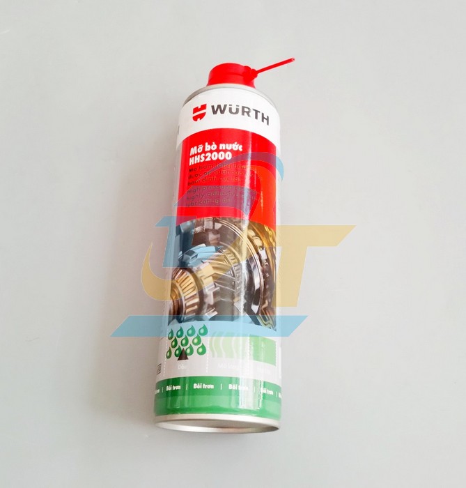 Chai xịt mỡ bò nước bôi trơn chịu nhiệt 500ml Wurth HHS 2000 HHS 2000 WURTH | Giá rẻ nhất - Công Ty TNHH Thương Mại Dịch Vụ Đạt Tâm