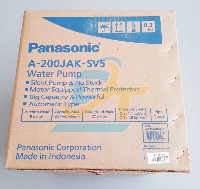 Máy bơm nước tăng áp 200W Panasonic A-200JAK A-200JAK Panasonic | Giá rẻ nhất - Công Ty TNHH Thương Mại Dịch Vụ Đạt Tâm