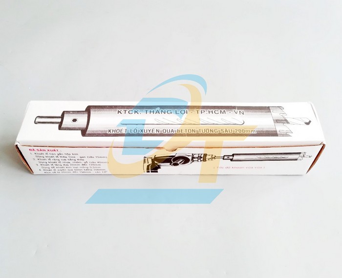 Mũi khoan rút lõi khoét lỗ xuyên tường Thắng Lợi phi 60 sâu 200mm  ThangLoi | Giá rẻ nhất - Công Ty TNHH Thương Mại Dịch Vụ Đạt Tâm
