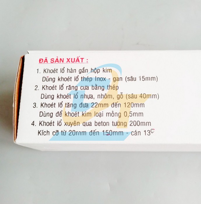 Mũi khoan rút lõi khoét lỗ xuyên tường Thắng Lợi phi 60 sâu 200mm  ThangLoi | Giá rẻ nhất - Công Ty TNHH Thương Mại Dịch Vụ Đạt Tâm