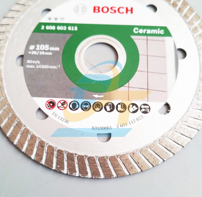 Đĩa cắt kim cương Turbo 105x20/16mm Ceramic Bosch 2608603615 2608603615 Bosch | Giá rẻ nhất - Công Ty TNHH Thương Mại Dịch Vụ Đạt Tâm