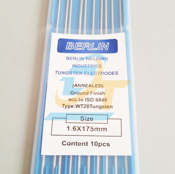 Điện cực hàn Tig (Sắt-inox) Tungsten Berlin 1.6x175mm (Vỉ 10 cây)  China | Giá rẻ nhất - Công Ty TNHH Thương Mại Dịch Vụ Đạt Tâm