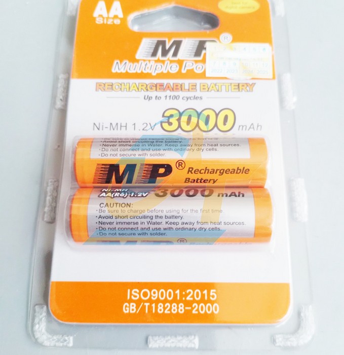 Pin sạc Ni-MH AA(R6) 1.2V 3000mAh MP  MP | Giá rẻ nhất - Công Ty TNHH Thương Mại Dịch Vụ Đạt Tâm