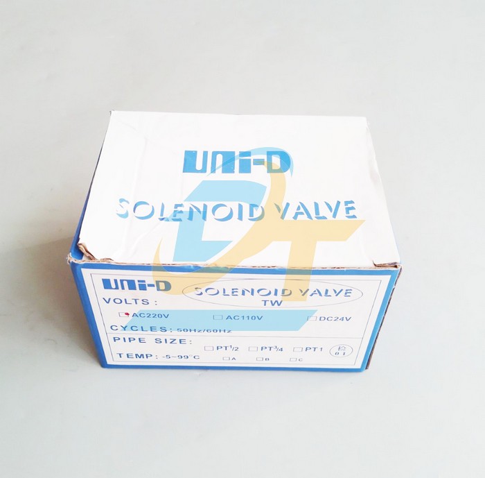 Van điện từ 220V phi 27 UNI-D UW-20  UNI-D | Giá rẻ nhất - Công Ty TNHH Thương Mại Dịch Vụ Đạt Tâm