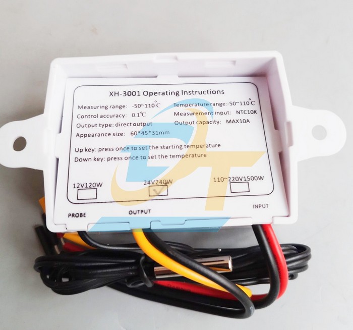 Bộ điều khiển nhiệt độ 10A 24V XH-W3001  China | Giá rẻ nhất - Công Ty TNHH Thương Mại Dịch Vụ Đạt Tâm