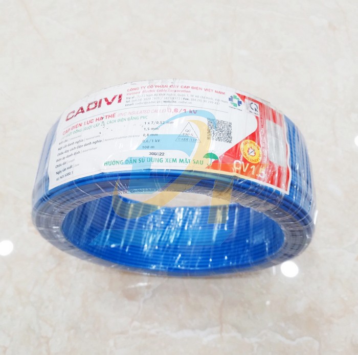 Dây điện Cadivi CV 1.5 - 0.6/1kV  Cadivi | Giá rẻ nhất - Công Ty TNHH Thương Mại Dịch Vụ Đạt Tâm