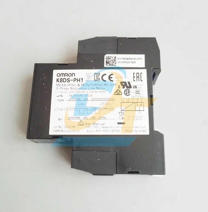 Relay bảo vệ mất pha Omron K8DS-PH1 K8DS-PH1 Omron | Giá rẻ nhất - Công Ty TNHH Thương Mại Dịch Vụ Đạt Tâm