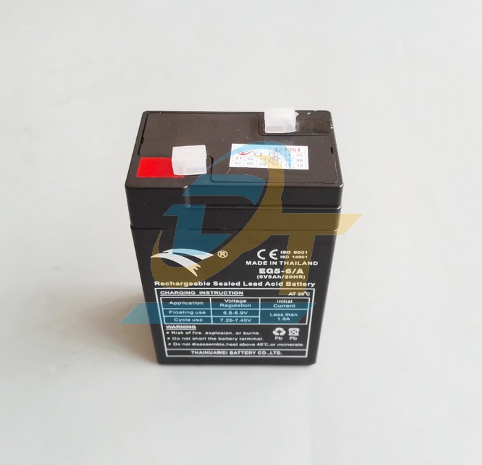 Ắc quy khô 6V 5Ah/20Hr Eagle EG5-6/A  Thailand | Giá rẻ nhất - Công Ty TNHH Thương Mại Dịch Vụ Đạt Tâm