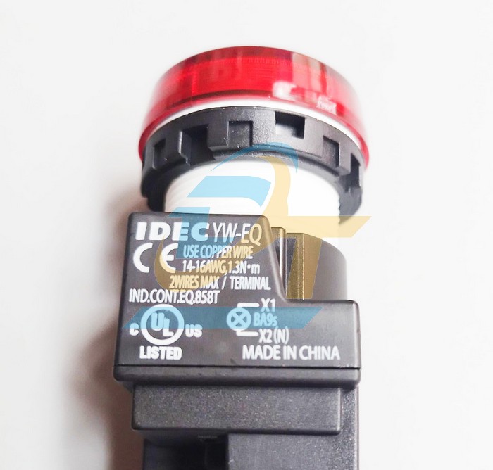Đèn báo 220V phi 22 màu đỏ Idec YW1P-1EQM3R YW1P-1EQM3R IDEC | Giá rẻ nhất - Công Ty TNHH Thương Mại Dịch Vụ Đạt Tâm