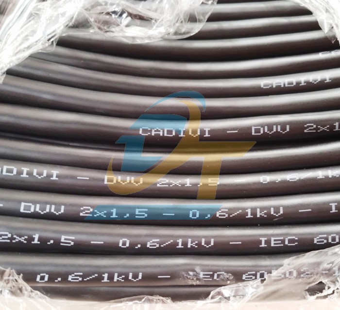 Cáp điều khiển không màn chắn Cadivi DVV 2x1.5 - 0.6/1kV  Cadivi | Giá rẻ nhất - Công Ty TNHH Thương Mại Dịch Vụ Đạt Tâm