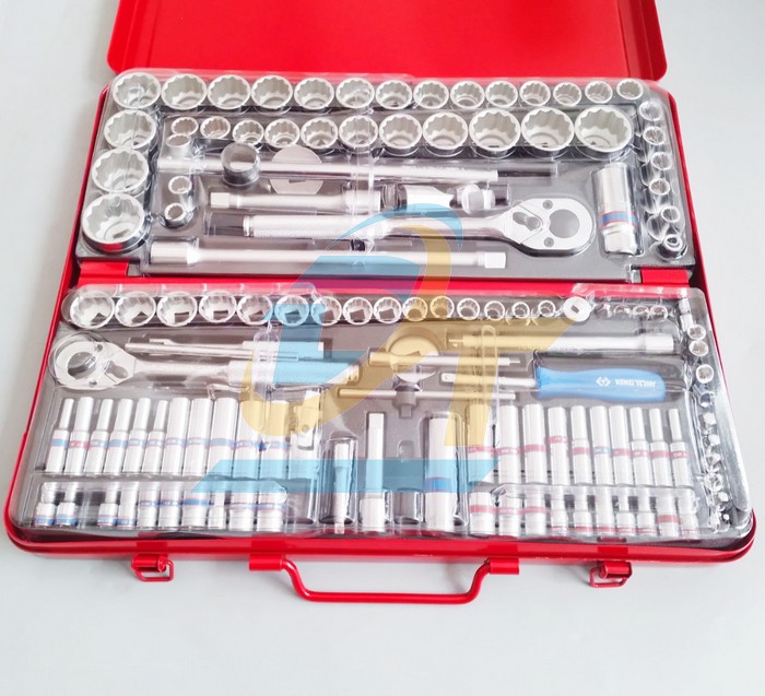 Bộ tuýp 135 chi tiết 1/2" - 1/4" - 3/8" Kingtony 9033CR  KingTony | Giá rẻ nhất - Công Ty TNHH Thương Mại Dịch Vụ Đạt Tâm