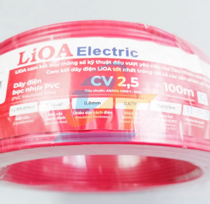 Dây điện đơn LiOA CV 2.5  LiOA | Giá rẻ nhất - Công Ty TNHH Thương Mại Dịch Vụ Đạt Tâm