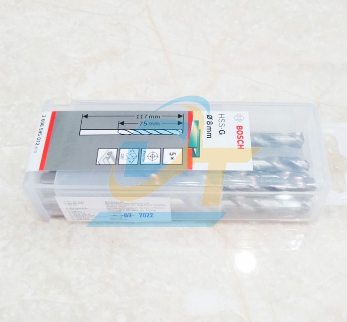 Mũi khoan sắt 8mm HSS-G Bosch 2608595072 2608595072 Bosch | Giá rẻ nhất - Công Ty TNHH Thương Mại Dịch Vụ Đạt Tâm