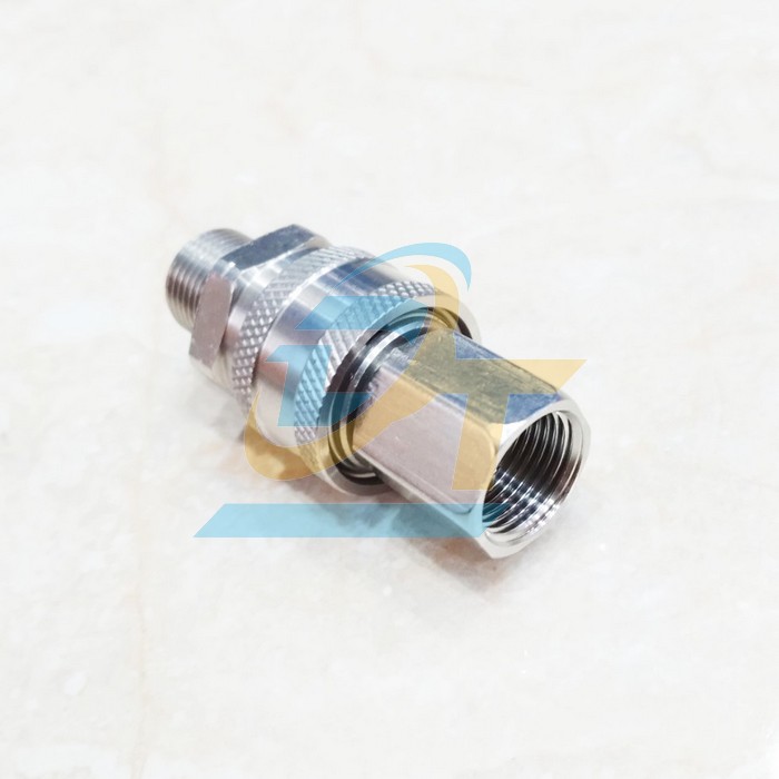 Bộ khớp nối nhanh inox 3/8" - Ren 17mm (Đực RT, Cái RN)  VietNam | Giá rẻ nhất - Công Ty TNHH Thương Mại Dịch Vụ Đạt Tâm