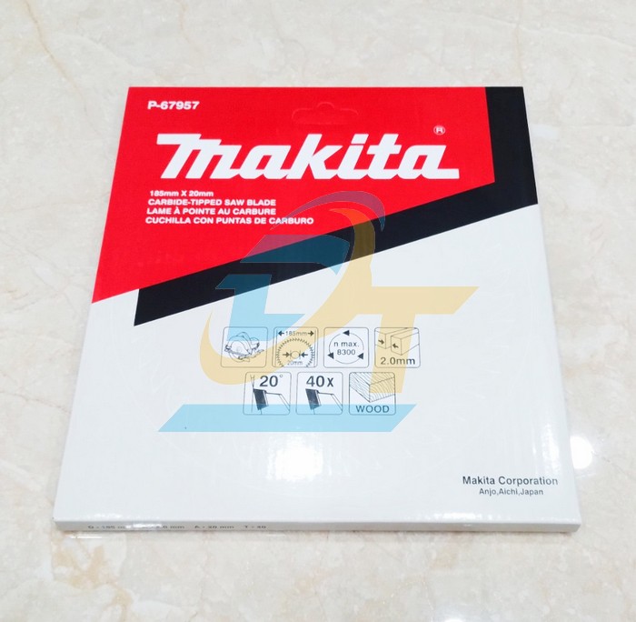 Lưỡi cắt gỗ 40 răng 185x20mm Makita P-67957 P-67957 Makita | Giá rẻ nhất - Công Ty TNHH Thương Mại Dịch Vụ Đạt Tâm