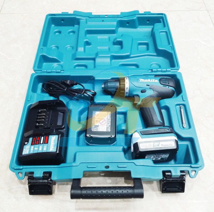 Máy khoan vặn vít dùng pin 14.4V Makita DF347DWE (Vali Kèm pin, sạc)  Makita | Giá rẻ nhất - Công Ty TNHH Thương Mại Dịch Vụ Đạt Tâm