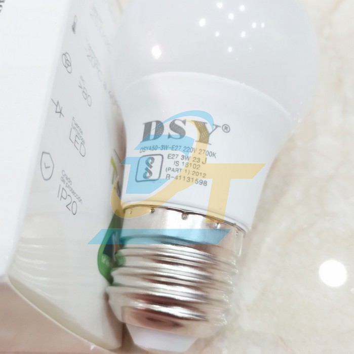 Bóng đèn led bulb tròn 3W E27 2700-3000K  China | Giá rẻ nhất - Công Ty TNHH Thương Mại Dịch Vụ Đạt Tâm