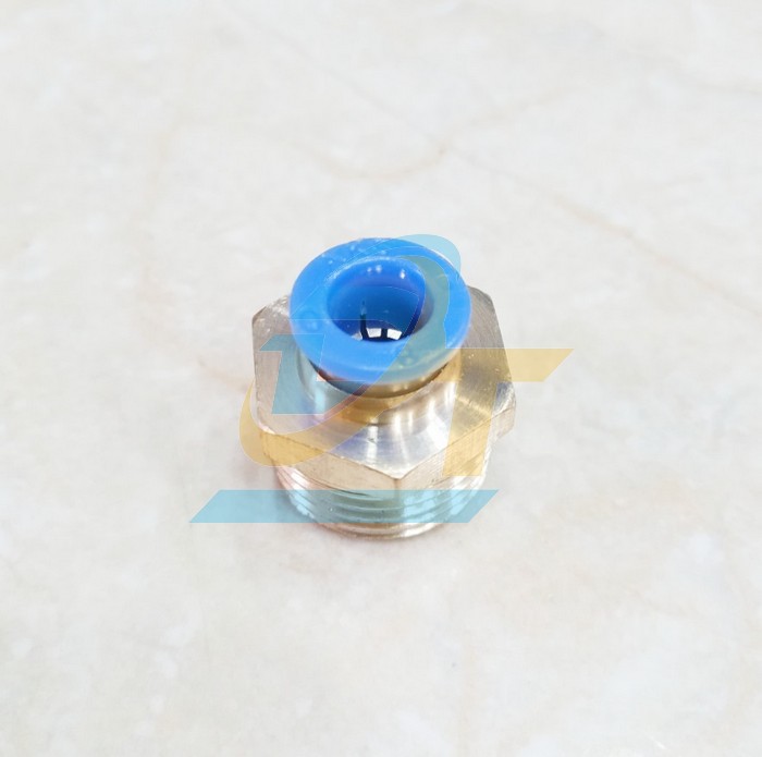 Đầu nối hơi thẳng ren ngoài 21 ống 8 China PC8-04  China | Giá rẻ nhất - Công Ty TNHH Thương Mại Dịch Vụ Đạt Tâm