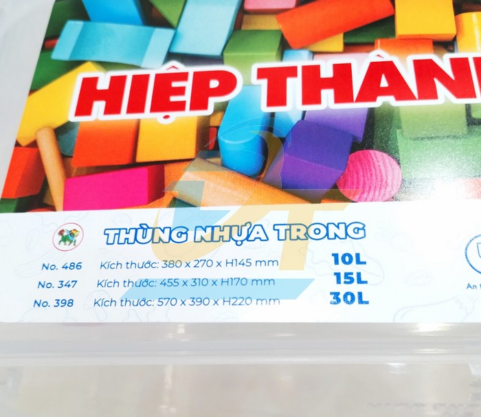 Thùng nhựa trong 10 lít 380x270x145mm  VietNam | Giá rẻ nhất - Công Ty TNHH Thương Mại Dịch Vụ Đạt Tâm