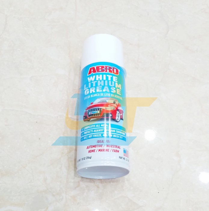 Chai xịt mỡ bò nước Abro White Lithium Grease 284g  ABRO | Giá rẻ nhất - Công Ty TNHH Thương Mại Dịch Vụ Đạt Tâm