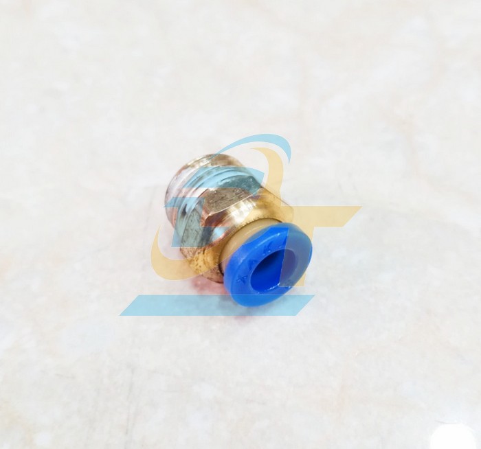 Đầu nối hơi thẳng ren ngo&agrave;i 13 ống 8 China PC8-02  China | Gi&aacute; rẻ nhất - C&ocirc;ng Ty TNHH Thương Mại Dịch Vụ Đạt T&acirc;m