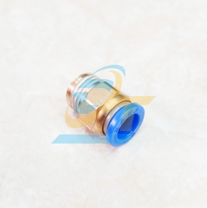 Đầu nối hơi thẳng ren ngoài 21 ống 6 China PC6-04  China | Giá rẻ nhất - Công Ty TNHH Thương Mại Dịch Vụ Đạt Tâm