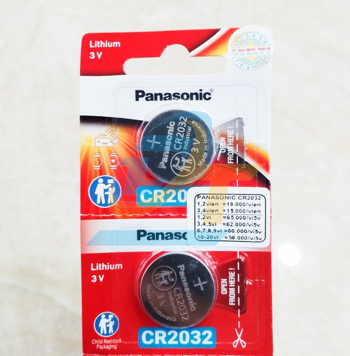 Pin cúc áo Lithium 3V Panasonic CR2032 CR2032 Panasonic | Giá rẻ nhất - Công Ty TNHH Thương Mại Dịch Vụ Đạt Tâm