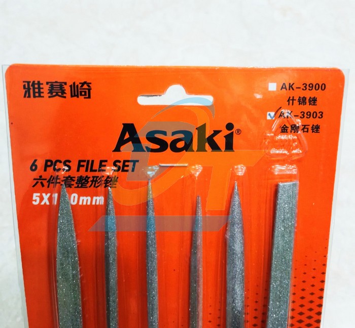 Bộ giũa kim cương 6 chi tiết 5x180mm Asaki AK-3903 AK-3903 Asaki | Giá rẻ nhất - Công Ty TNHH Thương Mại Dịch Vụ Đạt Tâm