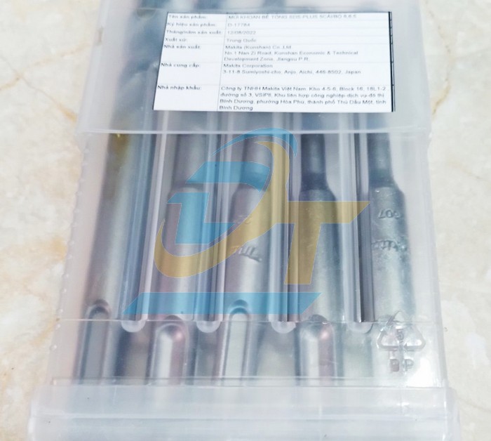 Bộ mũi khoan bê tông chuôi gài 5 chi tiết 6-12mm Makita D-17784  Makita | Giá rẻ nhất - Công Ty TNHH Thương Mại Dịch Vụ Đạt Tâm