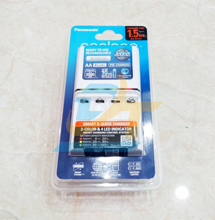 Bộ sạc pin AA Panasonic Eneloop K-KJ55MCC40T  Panasonic | Giá rẻ nhất - Công Ty TNHH Thương Mại Dịch Vụ Đạt Tâm