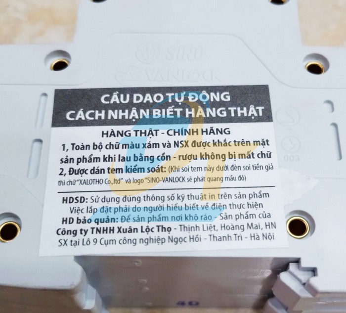 Cầu dao tự động 2P 40A Sino PS45N/C2040  Sino | Giá rẻ nhất - Công Ty TNHH Thương Mại Dịch Vụ Đạt Tâm