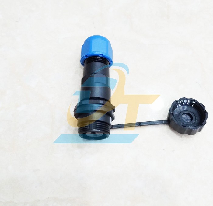 Đầu nối dây chống nước 2 chân thẳng (Đực + Cái) SP13-2P  China | Giá rẻ nhất - Công Ty TNHH Thương Mại Dịch Vụ Đạt Tâm