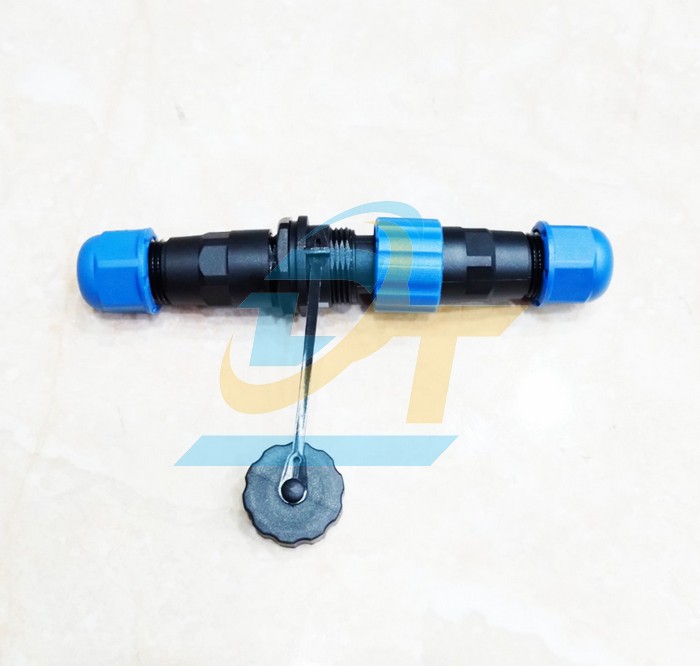Đầu nối dây chống nước 2 chân thẳng (Đực + Cái) SP13-2P  China | Giá rẻ nhất - Công Ty TNHH Thương Mại Dịch Vụ Đạt Tâm