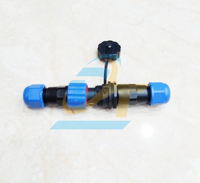 Đầu nối dây chống nước 3 chân thẳng (Đực + Cái) SP13-3P  China | Giá rẻ nhất - Công Ty TNHH Thương Mại Dịch Vụ Đạt Tâm
