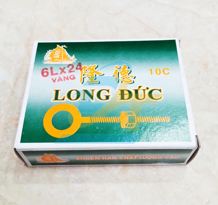 Khoen tán (Bulong vòng) xi vàng Long Đức 6Lx24  LongDuc | Giá rẻ nhất - Công Ty TNHH Thương Mại Dịch Vụ Đạt Tâm