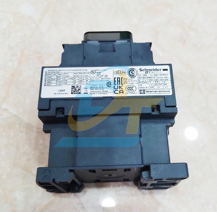 Khởi động từ 3P 12A 220V (1NO+1NC) Schneider LC1D12M7 LC1D12M7 SCHNEIDER | Giá rẻ nhất - Công Ty TNHH Thương Mại Dịch Vụ Đạt Tâm