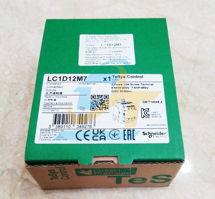 Khởi động từ 3P 12A 220V (1NO+1NC) Schneider LC1D12M7 LC1D12M7 SCHNEIDER | Giá rẻ nhất - Công Ty TNHH Thương Mại Dịch Vụ Đạt Tâm