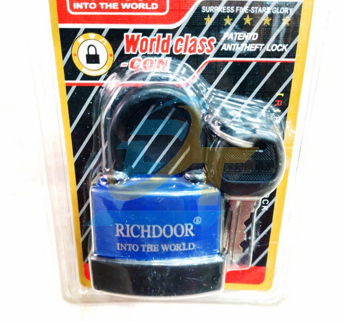 Ổ khóa thép bọc nhựa có nắp che chống nước Richdoor 55mm  RICHDOOR | Giá rẻ nhất - Công Ty TNHH Thương Mại Dịch Vụ Đạt Tâm