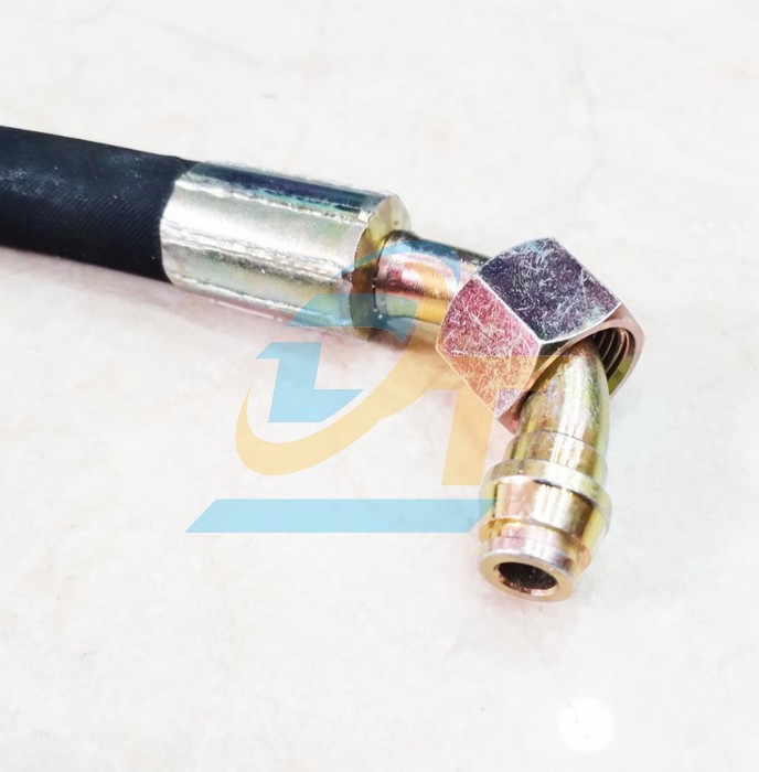 Ống tuy ô thủy lực 3/8"x1200mm bấm 2 đầu ren Đức 18 (1 đầu cốt cong)  VietNam | Giá rẻ nhất - Công Ty TNHH Thương Mại Dịch Vụ Đạt Tâm