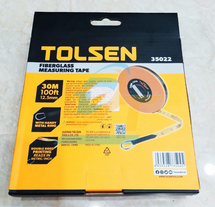 Thước dây nhựa 30m Tolsen 35022  Tolsen | Giá rẻ nhất - Công Ty TNHH Thương Mại Dịch Vụ Đạt Tâm