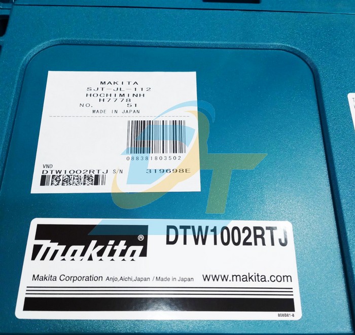 Máy siết bu lông dùng pin 18V Makita DTW1002RTJ (Kèm 2 pin 5Ah + 1 Sạc)  Makita | Giá rẻ nhất - Công Ty TNHH Thương Mại Dịch Vụ Đạt Tâm