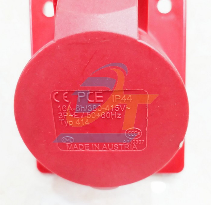 Ổ cắm công nghiệp gắn âm dạng nghiêng 4P 16A 400V IP44 PCE F414-6  PCE | Giá rẻ nhất - Công Ty TNHH Thương Mại Dịch Vụ Đạt Tâm