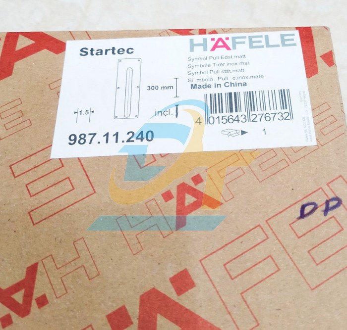 Bảng kéo cửa Pull inox mờ có tay nắm Hafele 987.11.240  HAFELE | Giá rẻ nhất - Công Ty TNHH Thương Mại Dịch Vụ Đạt Tâm