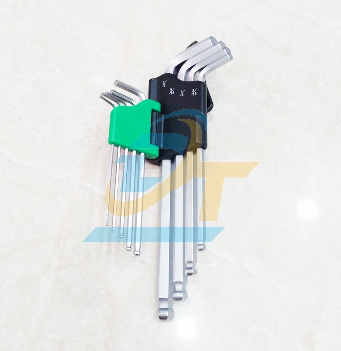 Bộ lục giác đầu bi hệ inch 9 cây 1/16-3/8" Toptul GBAL0901  TOPTUL | Giá rẻ nhất - Công Ty TNHH Thương Mại Dịch Vụ Đạt Tâm