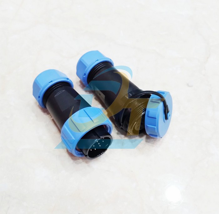 Đầu nối dây chống nước 12 chân thẳng (Đực + Cái) SP21-12P  China | Giá rẻ nhất - Công Ty TNHH Thương Mại Dịch Vụ Đạt Tâm